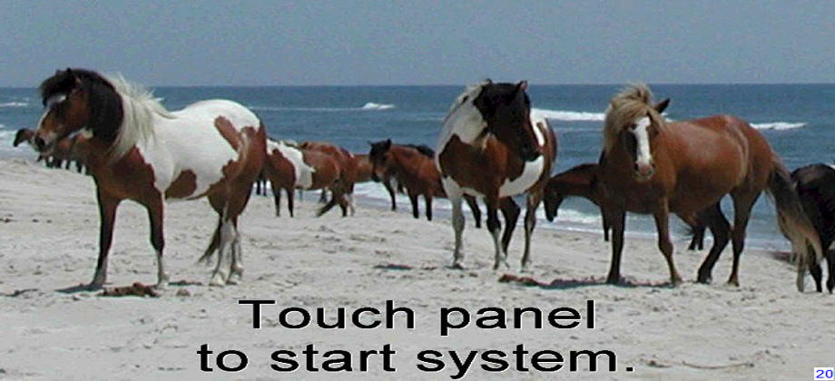Assiteague National Seashore Touch panel